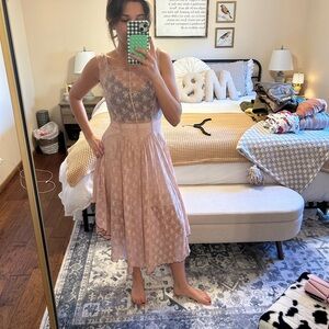 Intimately by Free People Elegant Pink Lace Dress